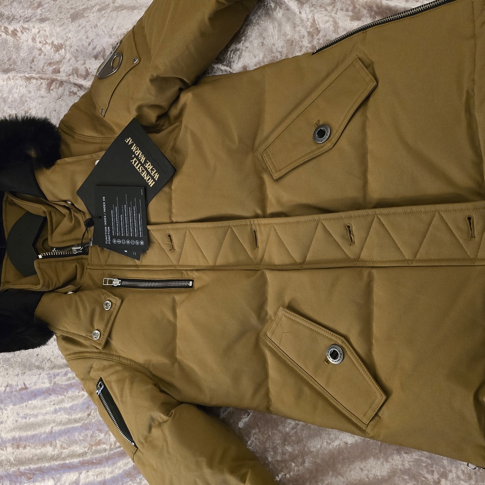 Moose Knuckles Brown and Black Jacket